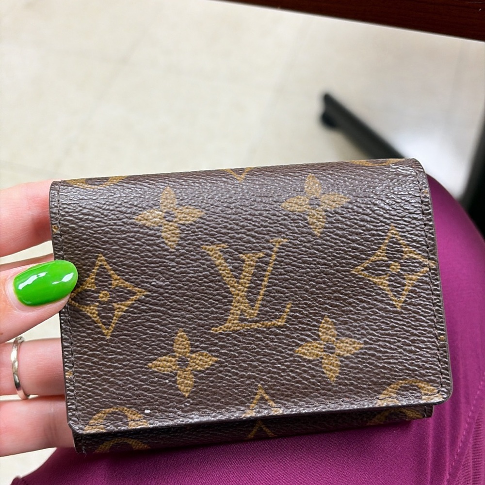 Louis Vuitton Monogram Brown and Gold Folded Wallet